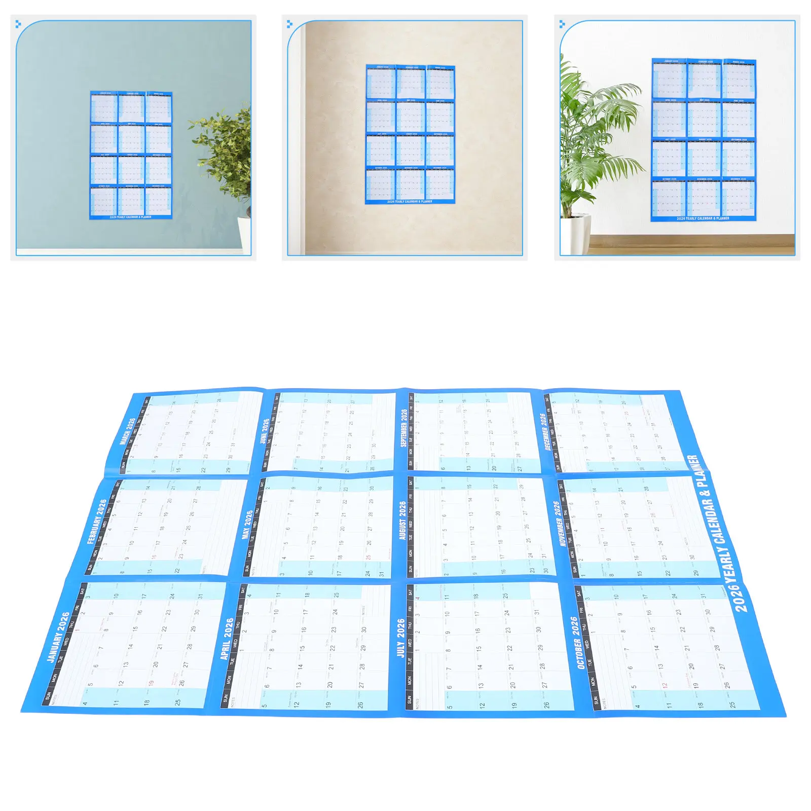 2026 Wall Calendar Dry Erase Year Planner Double Sided Laminated Surface Easy Clean Office Home Classroom Organizer Hanging
2026 Wall Calendar Dry Erase Year Planner Double Sided Laminated Surface Easy Clean Office Home Classroom Organizer Hanging