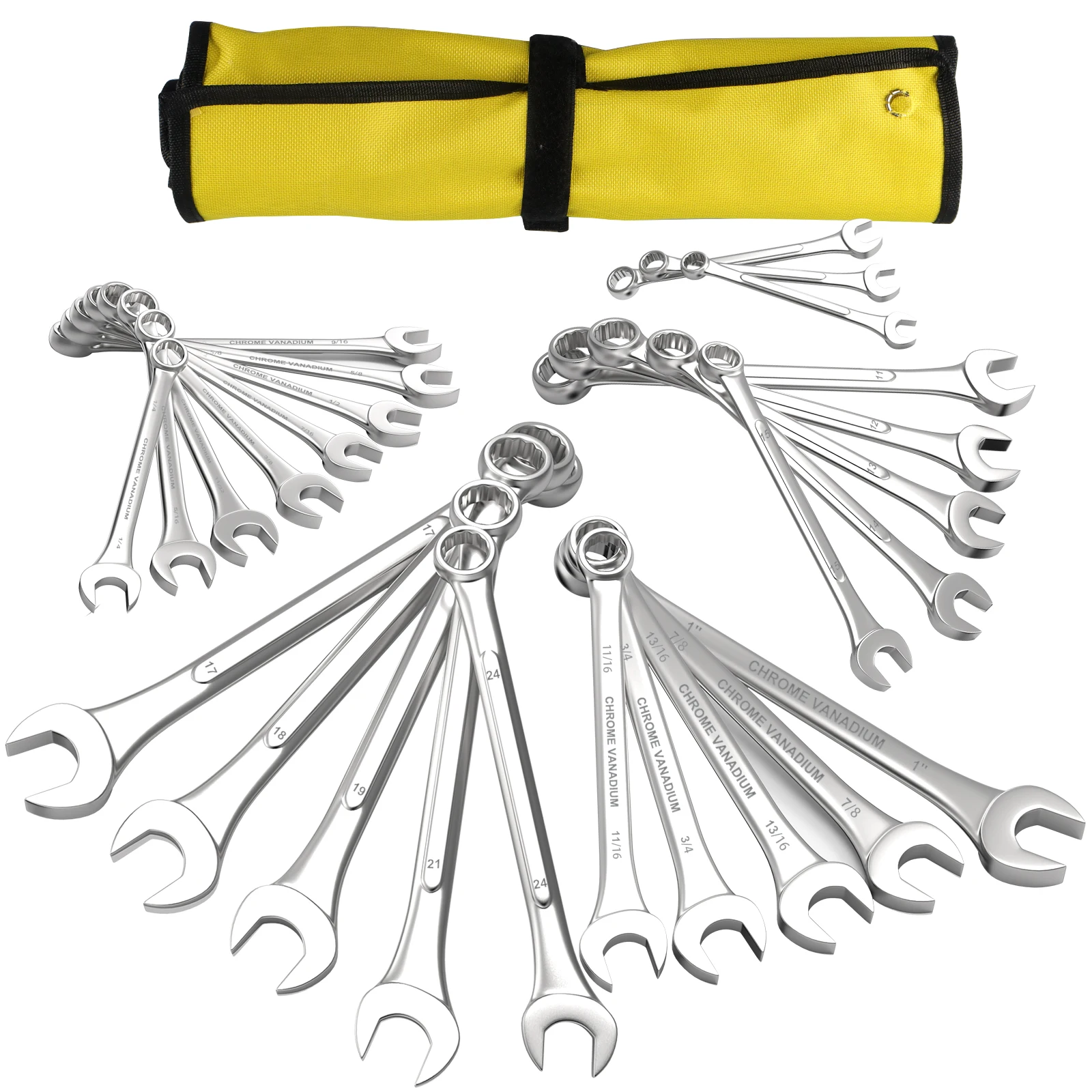 26pcs Combination Wrench Metric Plum Blossom Ring Open-ended Spanner Hardware Parts Automotive Repair Wrench Hand Tools
26pcs Combination Wrench Metric Plum Blossom Ring Open-ended Spanner Hardware Parts Automotive Repair Wrench Hand Tools