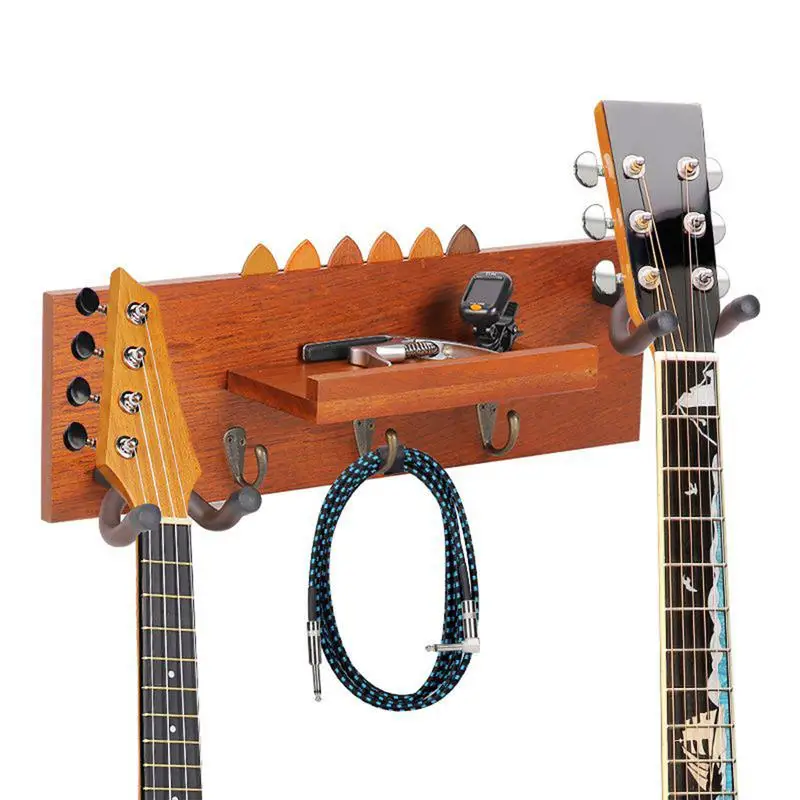 Wall Mount Guitar Hanger Wood Guitar Organizer Holder Space-Saving Bass Organizer Holder For Banjo Mandolin Ukulele Storage
Wall Mount Guitar Hanger Wood Guitar Organizer Holder Space-Saving Bass Organizer Holder For Banjo Mandolin Ukulele Storage