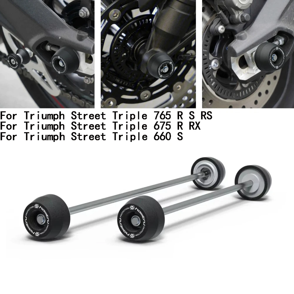 For Triumph Street Triple 765 R S RS 675 R RX 2007-2024 Street Triple 660S 2020-2024 Motorcycle Front Rear Wheel Axle Fork Crash
For Triumph Street Triple 765 R S RS 675 R RX 2007-2024 Street Triple 660S 2020-2024 Motorcycle Front Rear Wheel Axle Fork Crash