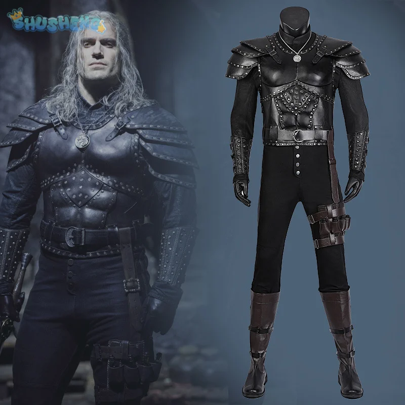 Witcher 3:Wild Huntc Geralt Косплей Геральт Костюм Красивый кожаный мужской комплект аксессуаров реквизит полная форма для Хэллоуина
Witcher 3:Wild Huntc Geralt Косплей Геральт Костюм Красивый кожаный мужской комплект аксессуаров реквизит полная форма для Хэллоуина