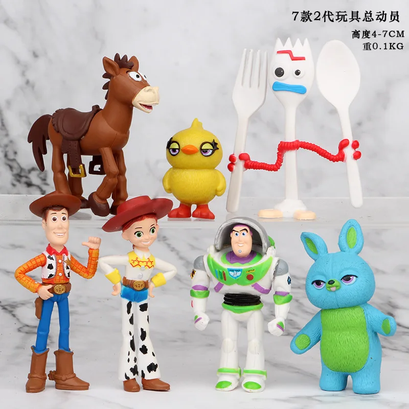 7Pcs Toy Story 4 Action Figures Toy Woody Jessie Buzz Lightyear Forky Pig Bear Figura Model Doll Figurine Boy Birthday Gift S
7Pcs Toy Story 4 Action Figures Toy Woody Jessie Buzz Lightyear Forky Pig Bear Figura Model Doll Figurine Boy Birthday Gift S