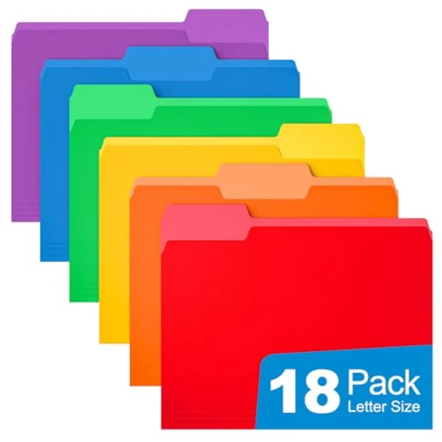 Manilla Folders 8.5 x 11 Inch, 1/3-Cut Tab Colored File Folders Letter Size, Paper File Folders, Manila Folders Home Office Sch
Manilla Folders 8.5 x 11 Inch, 1/3-Cut Tab Colored File Folders Letter Size, Paper File Folders, Manila Folders Home Office Sch