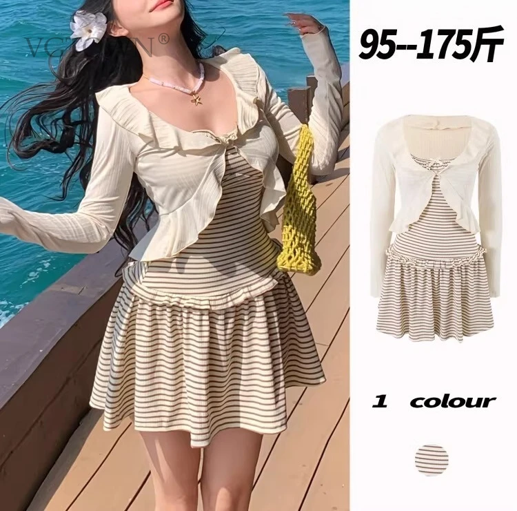 Новинка 2026 года, большие размеры, купальник из трех предметов, горячий весенний купальник, толстовка с длинными рукавами, солнцезащитный крем, разделенный купальник, женский
Новинка 2026 года, большие размеры, купальник из трех предметов, горячий весенний купальник, толстовка с длинными рукавами, солнцезащитный крем, разделенный купальник, женский