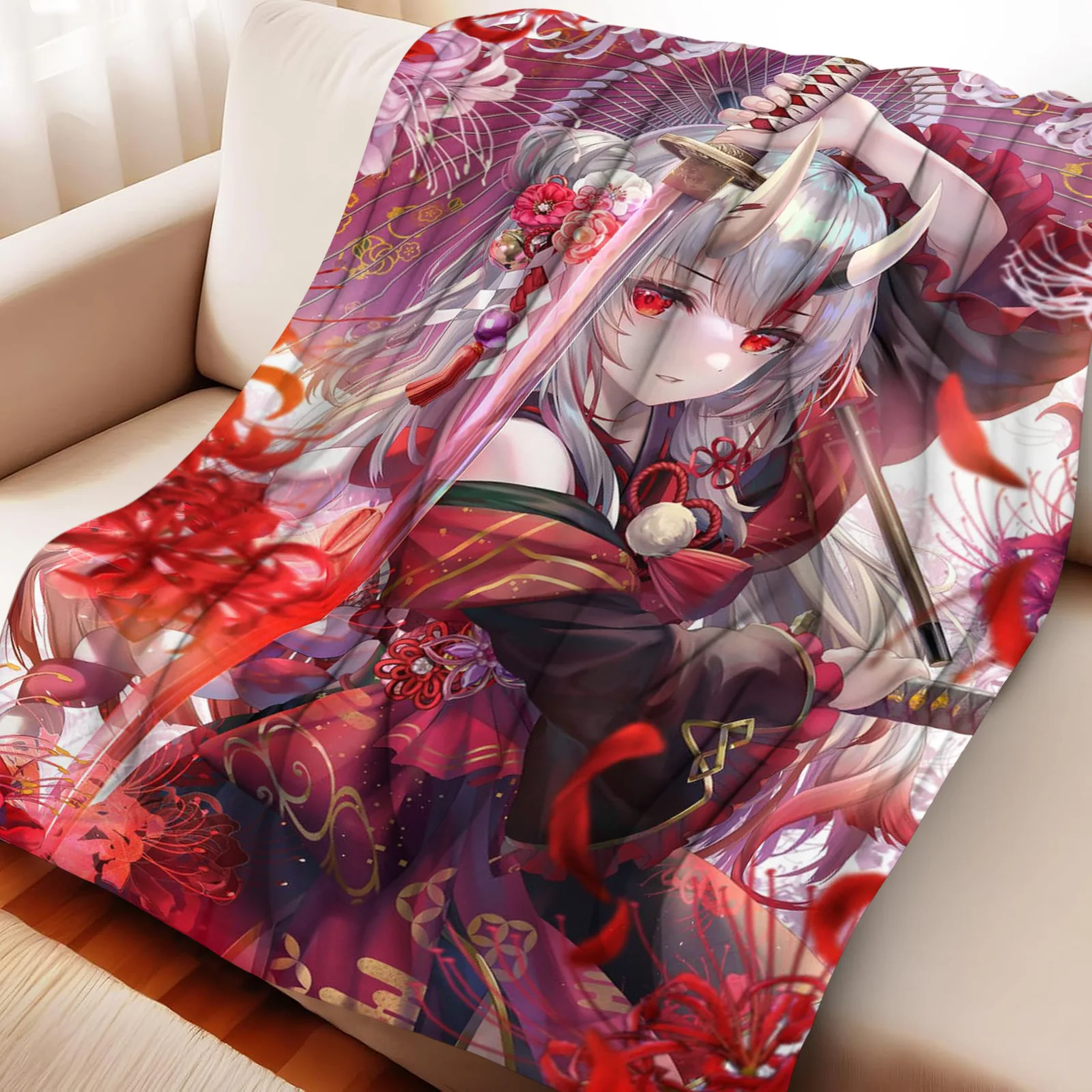 Cartoon Azur Lane Nakiri Ayame Universal Flannel Blanket Anime Printed Soft Blankets Decor Home Bed Multifunctional Blankets
Cartoon Azur Lane Nakiri Ayame Universal Flannel Blanket Anime Printed Soft Blankets Decor Home Bed Multifunctional Blankets
