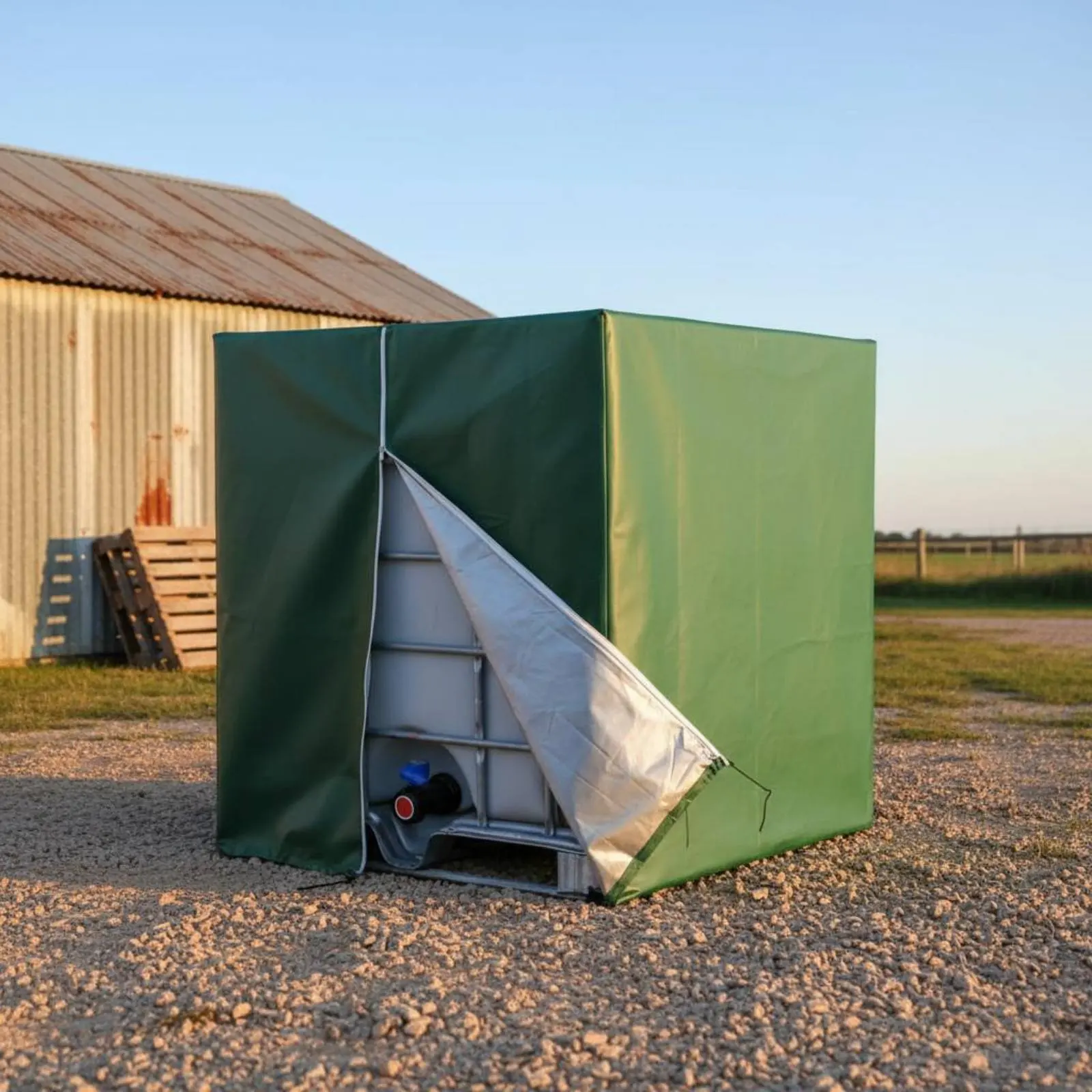 1000L IBC Container Cover Outdoor Use Heavy Duty Tote Cover Heat Insulation Easy Entry for Warehouse, Factory
1000L IBC Container Cover Outdoor Use Heavy Duty Tote Cover Heat Insulation Easy Entry for Warehouse, Factory