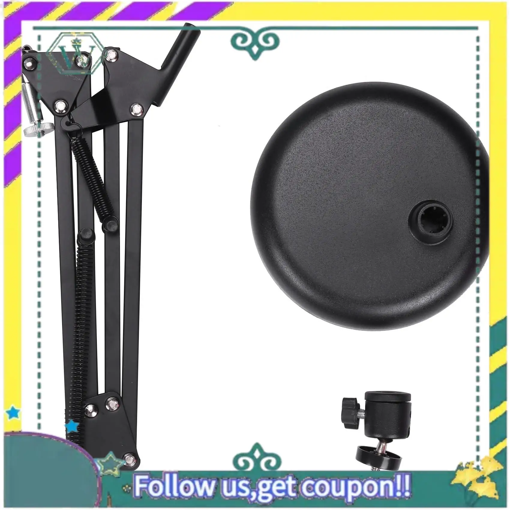 NEW Webcam Stand For Desktop Suspension Boom Scissor Arm Stand With Upgraded Round Base,For Logitech Webcam
NEW Webcam Stand For Desktop Suspension Boom Scissor Arm Stand With Upgraded Round Base,For Logitech Webcam