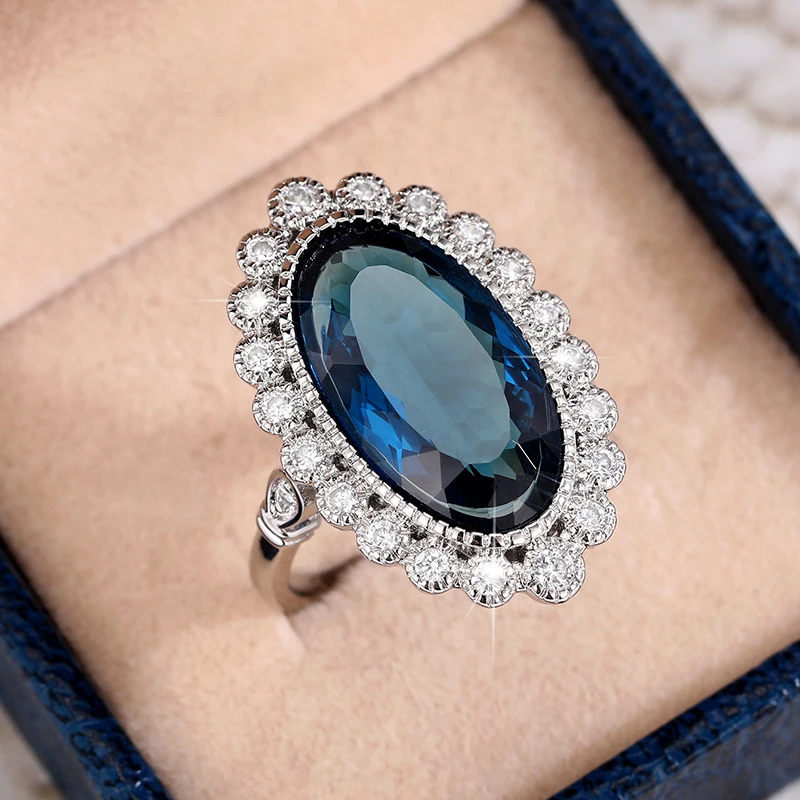Huitan Gorgeous Navy Blue Cubic Zirconia Women Ring Wedding Engagement Accessories Series Gold Color/Silver Color Luxury Jewelry
Huitan Gorgeous Navy Blue Cubic Zirconia Women Ring Wedding Engagement Accessories Series Gold Color/Silver Color Luxury Jewelry