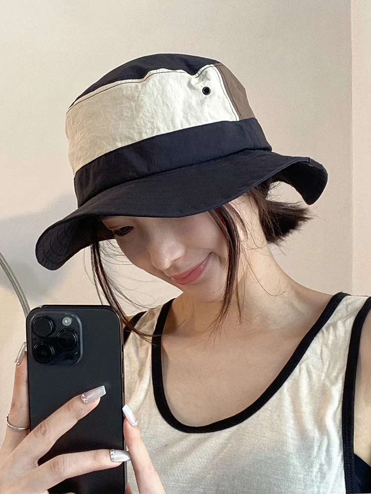 Hat Sun-Shade Hat Women's Summer Contrast Color Fast-Drying Cover Face Bucket Hat Men's Casual All-Match Sun Hat Fashion
Hat Sun-Shade Hat Women's Summer Contrast Color Fast-Drying Cover Face Bucket Hat Men's Casual All-Match Sun Hat Fashion