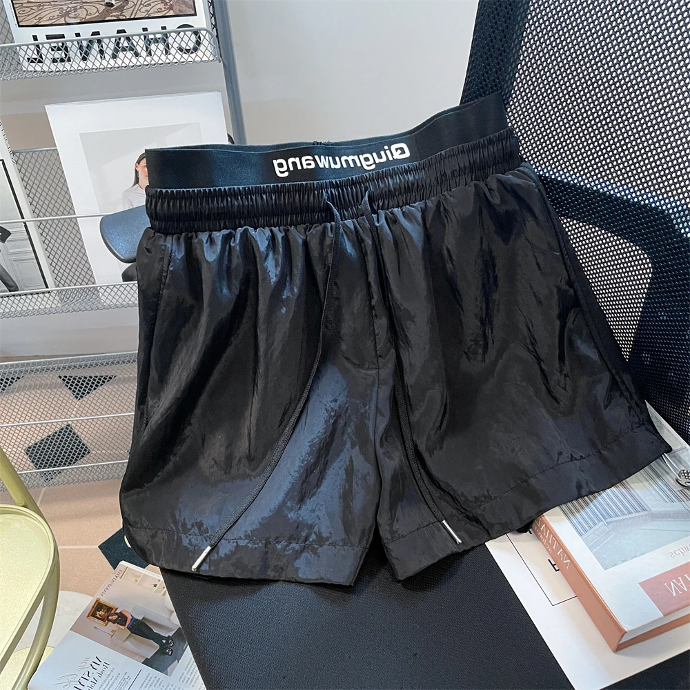 American Sle Ice Silk Qui Dry Sports orts ex Summer Тонкие свободные повседневные широкие брюки с высокой талией и широкими штанинами ort Length
American Sle Ice Silk Qui Dry Sports orts ex Summer Тонкие свободные повседневные широкие брюки с высокой талией и широкими штанинами ort Length