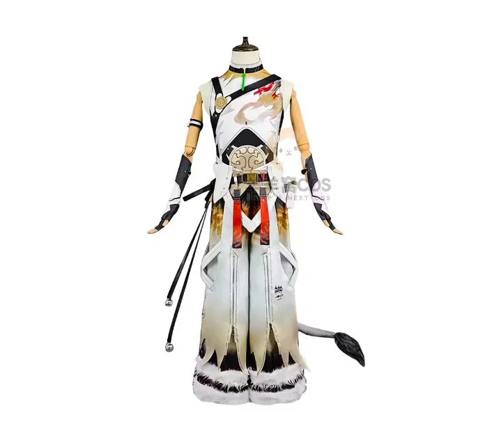 Костюм для косплея аниме Lingyang для игры, Униформа с волнистыми искусственными волнами, пикантный жилет с открытой спиной и брюками с колокольчиком, аксессуары
Костюм для косплея аниме Lingyang для игры, Униформа с волнистыми искусственными волнами, пикантный жилет с открытой спиной и брюками с колокольчиком, аксессуары