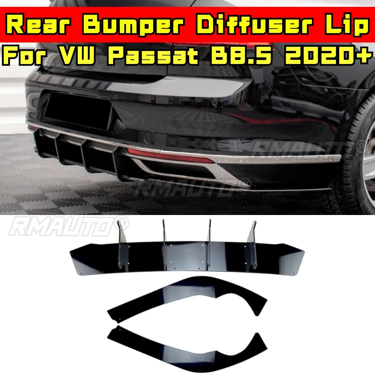 For VW Passat B8.5 2020+ Body Kit Rear Bumper Splitter Rear Bumper Diffuser Lip Spoiler Cover Apron Car Accessories
For VW Passat B8.5 2020+ Body Kit Rear Bumper Splitter Rear Bumper Diffuser Lip Spoiler Cover Apron Car Accessories