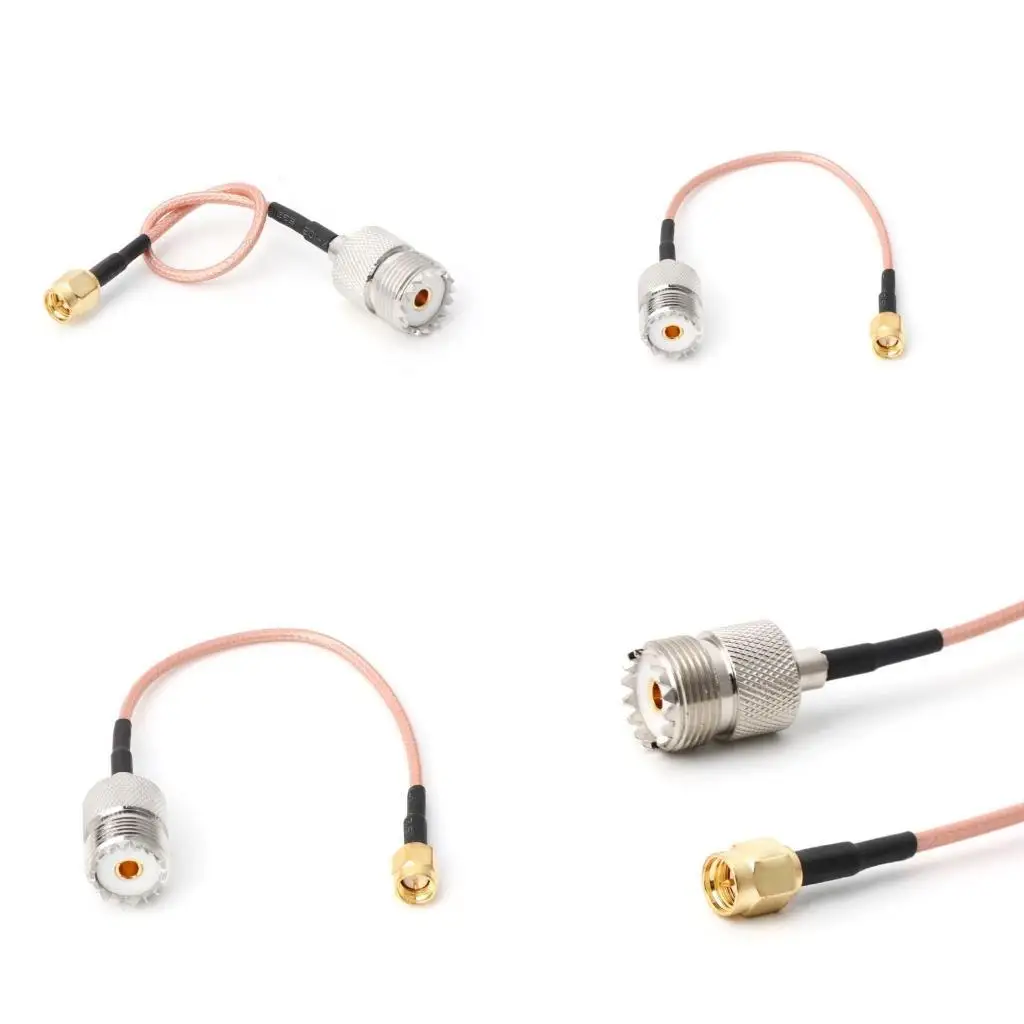 31BA RG316 Cable Jumper Pigtail UHF SO239 Female PL259 to SMA Male Plug Crimp Adapter
31BA RG316 Cable Jumper Pigtail UHF SO239 Female PL259 to SMA Male Plug Crimp Adapter