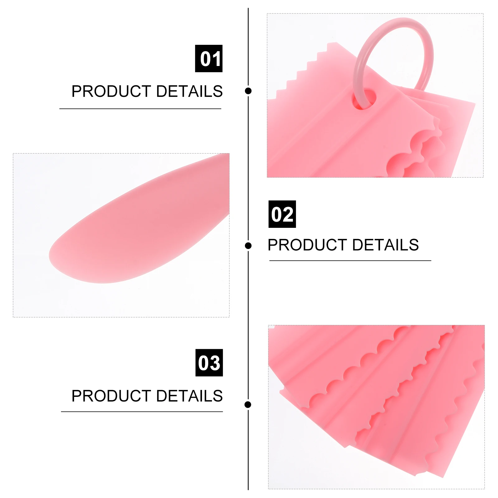 5pcs Cream Scraper Set Silicone Baking Spatula Cake Smoothing Tools Easy Clean Pink for Desserts Gifts Bakers
5pcs Cream Scraper Set Silicone Baking Spatula Cake Smoothing Tools Easy Clean Pink for Desserts Gifts Bakers