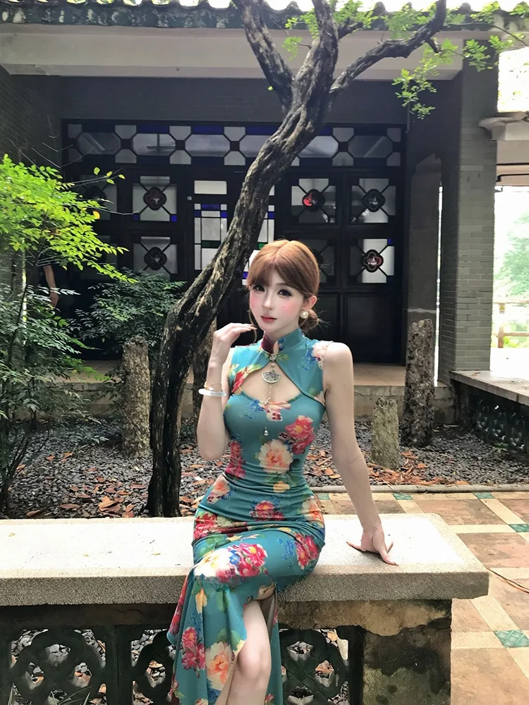 Yumeizi STAZF7 Vintage Chinese Style Hollow out Qipao Women's Summer Sexy Print Bodycon Skirt Hollow out Print Wrap Skirt
Yumeizi STAZF7 Vintage Chinese Style Hollow out Qipao Women's Summer Sexy Print Bodycon Skirt Hollow out Print Wrap Skirt