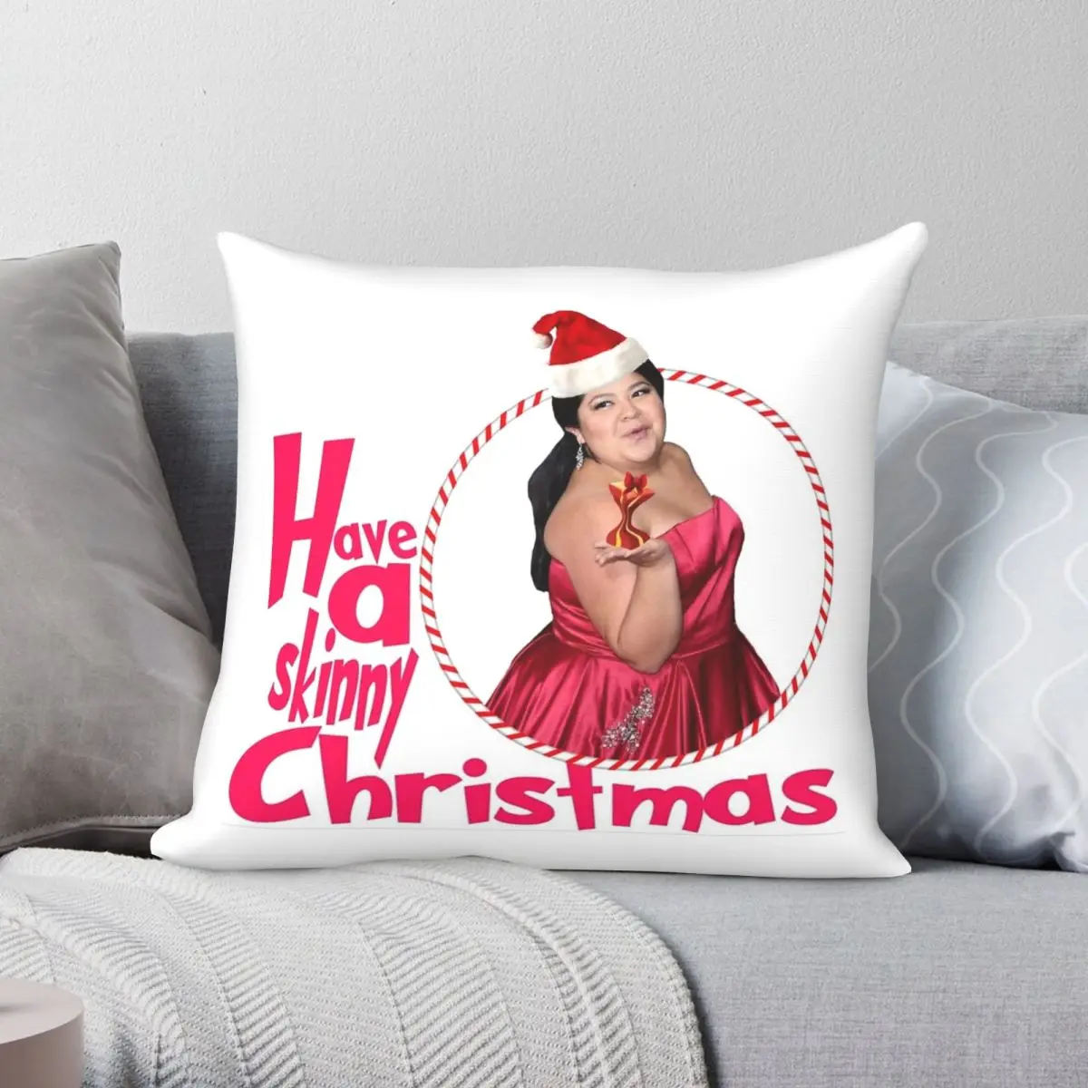 Have A Skinny Christmas Pillowcase Polyester Linen Velvet Printed Zip Decor Home Cushion Cover 18"
Have A Skinny Christmas Pillowcase Polyester Linen Velvet Printed Zip Decor Home Cushion Cover 18"