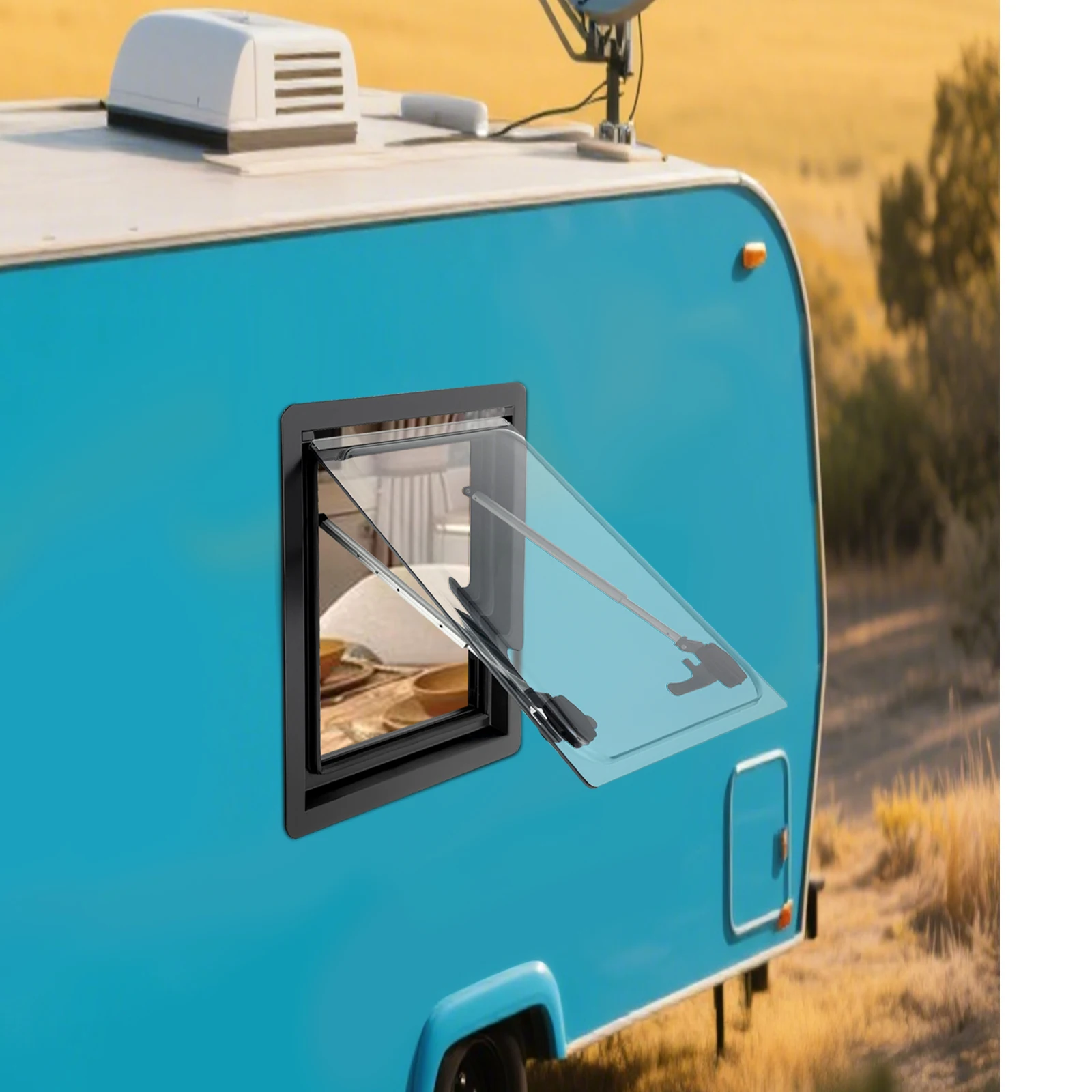 Сверхполированное вентиляционное окно для каравана 450 x 500 мм, боковое окно для автофургонов, окно на колесах, для автофургонов, караванов, кемперов, прицепов
Сверхполированное вентиляционное окно для каравана 450 x 500 мм, боковое окно для автофургонов, окно на колесах, для автофургонов, караванов, кемперов, прицепов