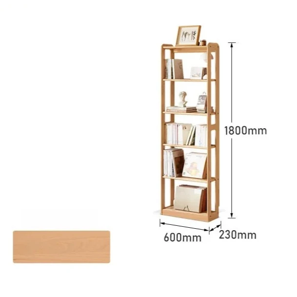 Solid wood bookshelf Modern simple study display shelf Ultra-thin household storage rack
Solid wood bookshelf Modern simple study display shelf Ultra-thin household storage rack