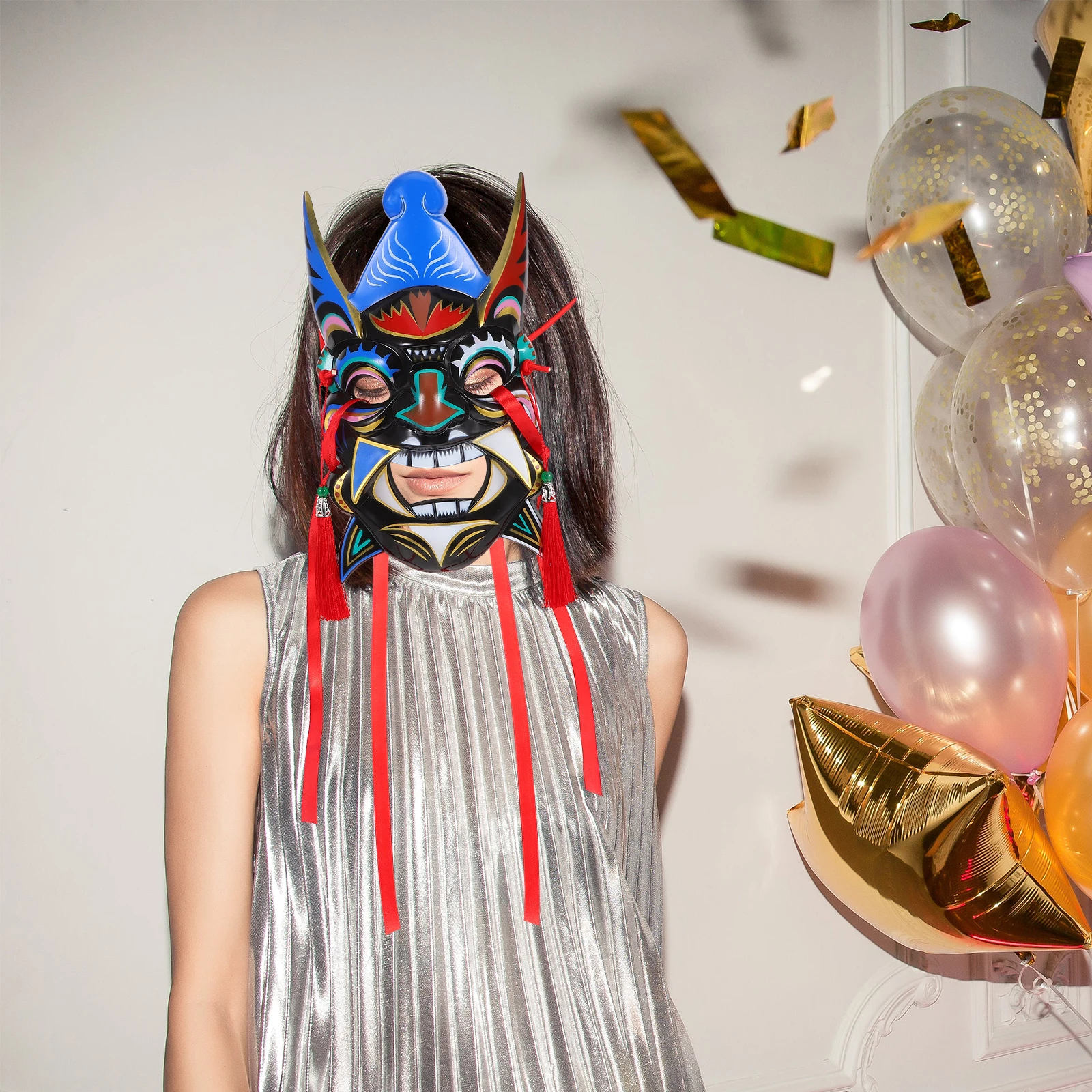 Painted Play Mask Vibrant Hand Carved Chinese Mascarade Cultural Lightweight Comfortable Breathable Carnival Halloween
Painted Play Mask Vibrant Hand Carved Chinese Mascarade Cultural Lightweight Comfortable Breathable Carnival Halloween