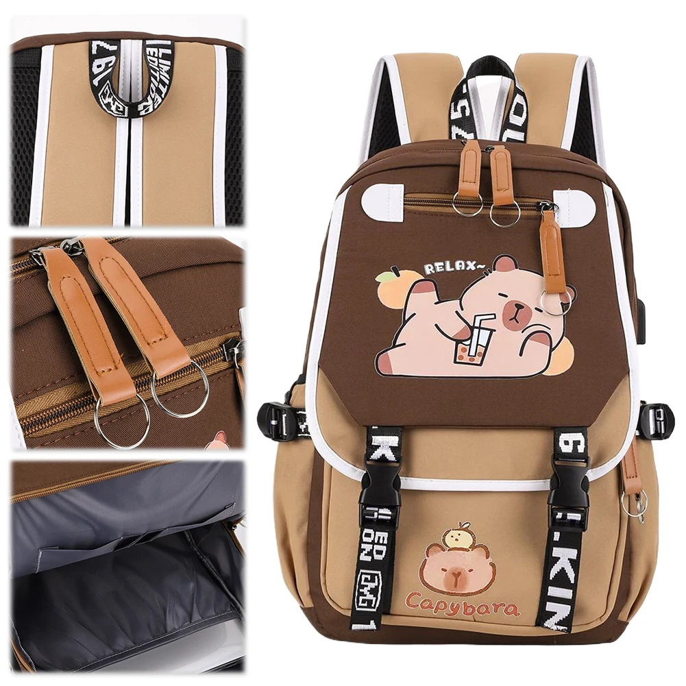 Capybara Laptop Backpack Adjustable Straps for Girls Boys Bag with 1 Main Compartment Rucksack Gifts for Capybara Lovers
Capybara Laptop Backpack Adjustable Straps for Girls Boys Bag with 1 Main Compartment Rucksack Gifts for Capybara Lovers