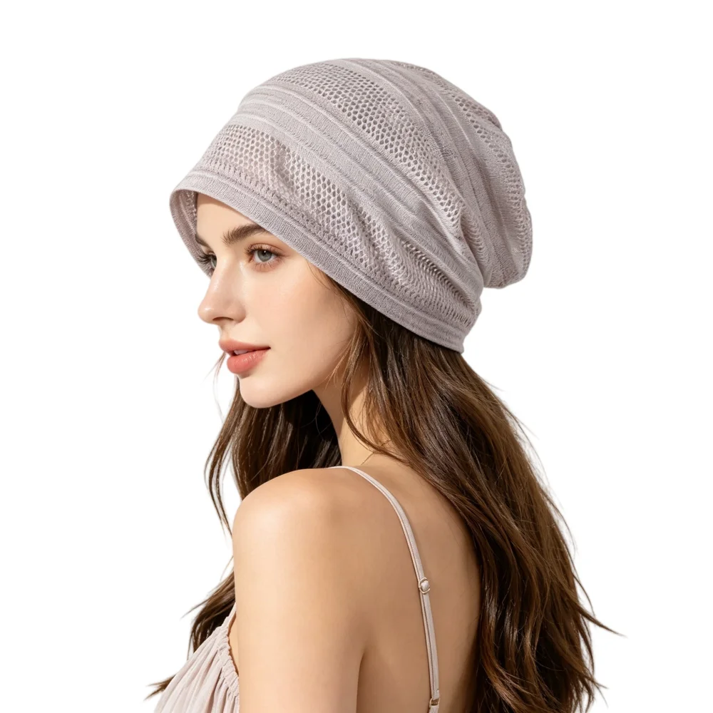 Women's Heather Light Lavender Mesh Knit Slouchy Beanie, Breathable Thin Summer Skullies, Soft Stretch Casual Bonnet Hat
Women's Heather Light Lavender Mesh Knit Slouchy Beanie, Breathable Thin Summer Skullies, Soft Stretch Casual Bonnet Hat
