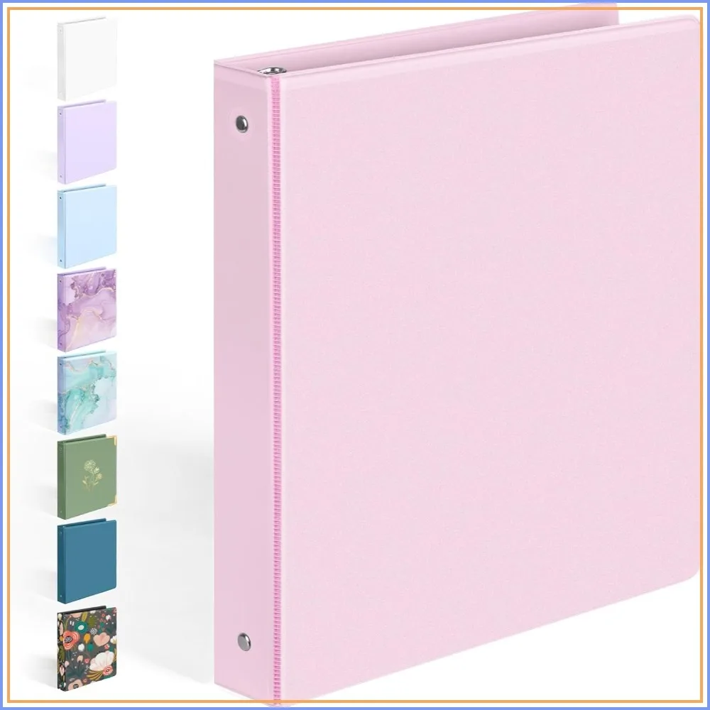 Extra Durable 3 Ring Binder, 1 Inch Round Rings, Fits 175 Sheets, Customizable View Cover with Inside Pockets
Extra Durable 3 Ring Binder, 1 Inch Round Rings, Fits 175 Sheets, Customizable View Cover with Inside Pockets