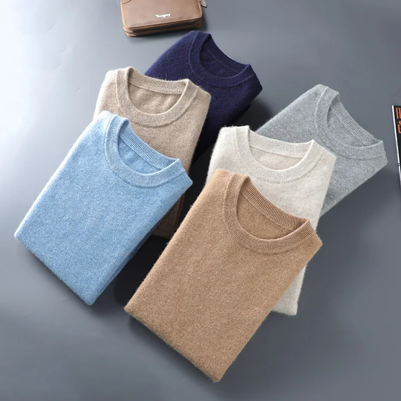 Basic O-Neck Sweater Men's Pullover 100% Cashmere Knitted Soft Warm Regular Fit New Arrivals Comfort Long Sleeve Tops
Basic O-Neck Sweater Men's Pullover 100% Cashmere Knitted Soft Warm Regular Fit New Arrivals Comfort Long Sleeve Tops