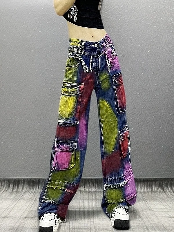 Джинсы с высокой талией и широкими штанинами, повседневные, с принтом, женские, осенние, модные, больших размеров, удобные, антибактериальные, из денима
Джинсы с высокой талией и широкими штанинами, повседневные, с принтом, женские, осенние, модные, больших размеров, удобные, антибактериальные, из денима