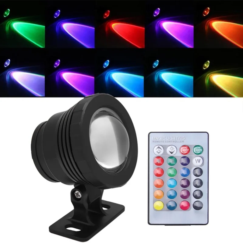 Подводный светодиодный светильник RGB, водонепроницаемый, многоцветный, для наружного освещения сада, AC/DC 12V (черный)
Подводный светодиодный светильник RGB, водонепроницаемый, многоцветный, для наружного освещения сада, AC/DC 12V (черный)