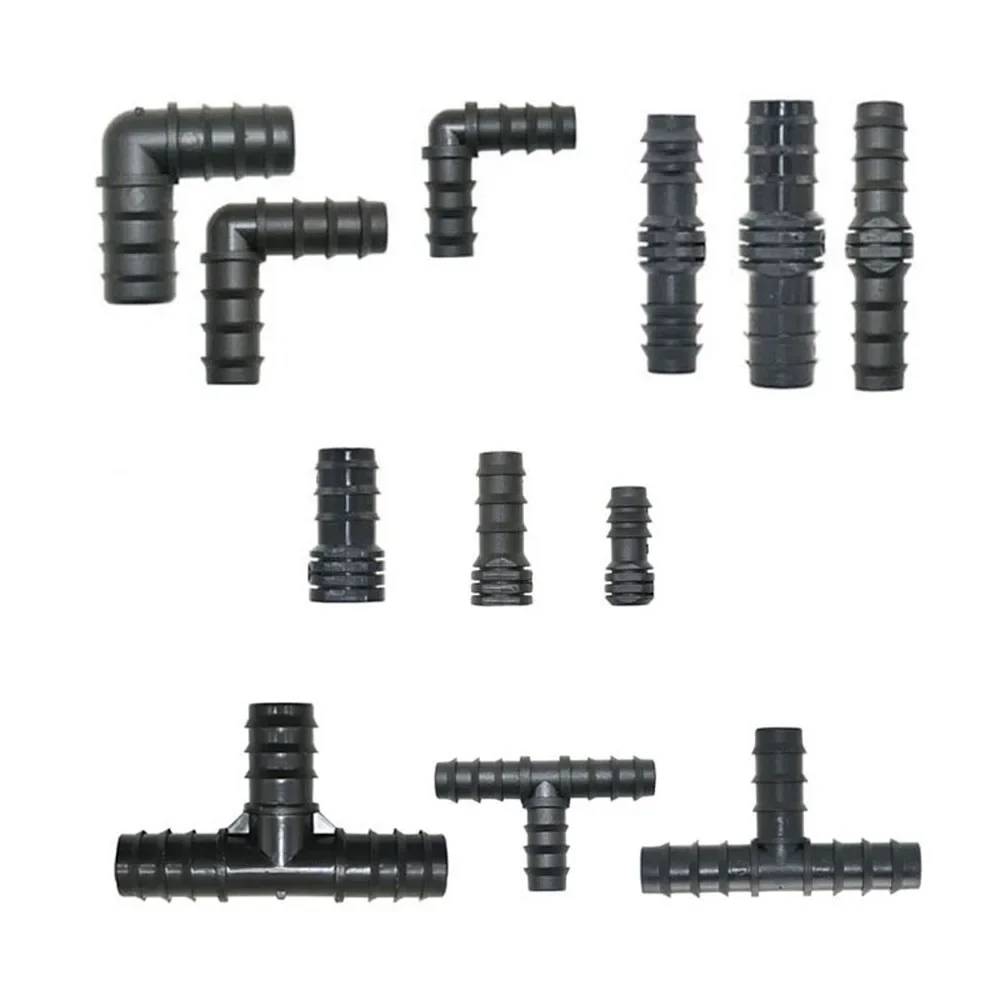 16mm 20mm 25mm PE Pipe Barb Connectors Tee Elbow Repair End Plug 1/2 3/4" Garden Water Drip Irrigation Pipe Connector Joints 4PC
16mm 20mm 25mm PE Pipe Barb Connectors Tee Elbow Repair End Plug 1/2 3/4" Garden Water Drip Irrigation Pipe Connector Joints 4PC