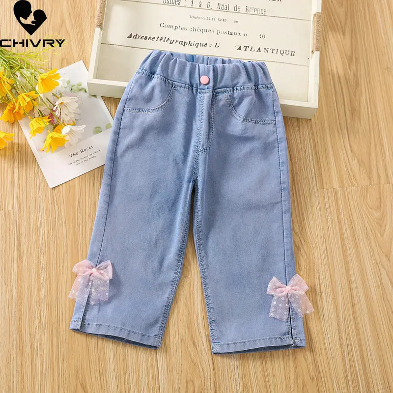 Summer Girls Jeans New 2023 Baby Girl Thin Anti Mosquito Bowknot Denim Wide Leg Pants Kids Fashion Solid Breathable Trousers
Summer Girls Jeans New 2023 Baby Girl Thin Anti Mosquito Bowknot Denim Wide Leg Pants Kids Fashion Solid Breathable Trousers