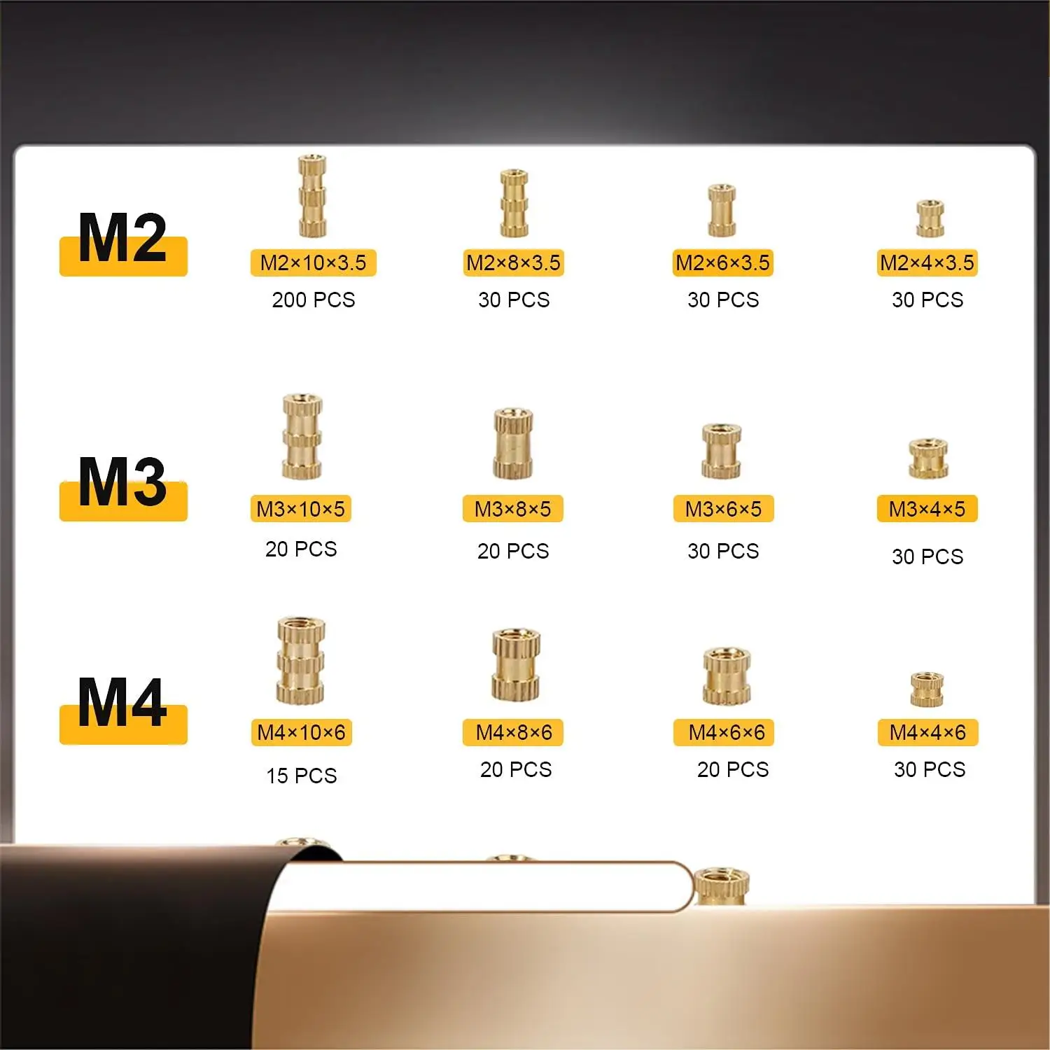330 Pcs Brass Threaded Insert Nuts M2 M3 M4 M5 Female Thread Knurled Nut Inserts Embedment Nut For 3D Printing Part-N35R
330 Pcs Brass Threaded Insert Nuts M2 M3 M4 M5 Female Thread Knurled Nut Inserts Embedment Nut For 3D Printing Part-N35R