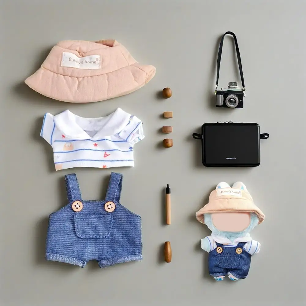 For 15cm Labubu v1/v2/v3 Doll Clothes Fashion suit Overalls Color Doll Accesssories Cute Labubu Outfit
For 15cm Labubu v1/v2/v3 Doll Clothes Fashion suit Overalls Color Doll Accesssories Cute Labubu Outfit
