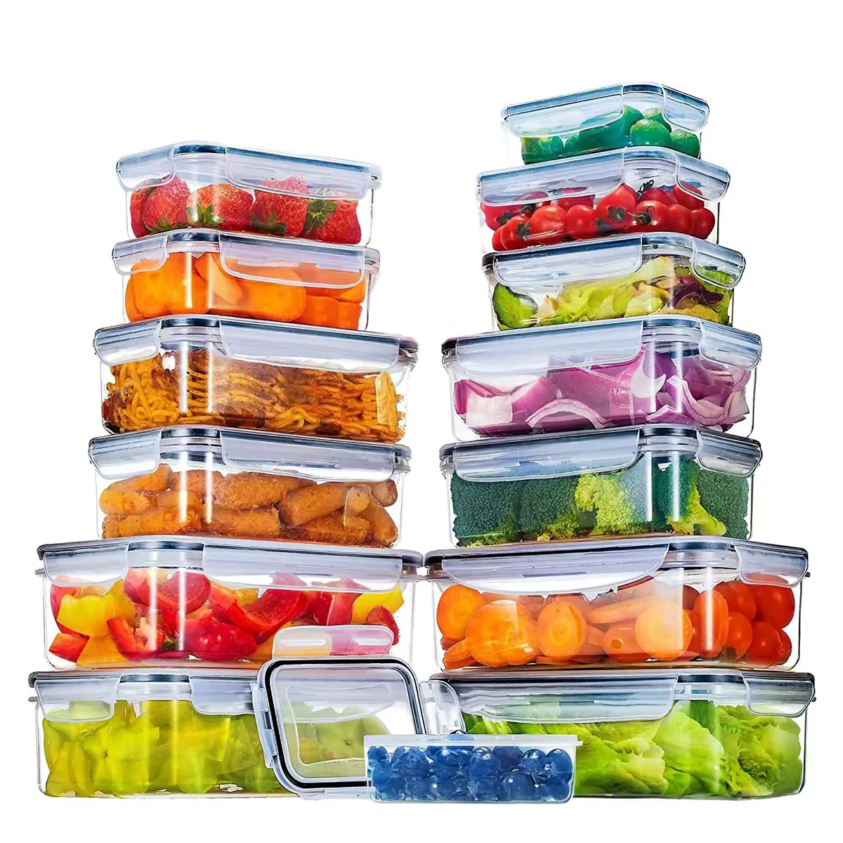 34PCS-Assorted Size Airtight Food Storage Containers with Lids, Clear Stackable Boxes for Fridge, Freezer & Pantry, Meal Prep & Leftover Organizer
34PCS-Assorted Size Airtight Food Storage Containers with Lids, Clear Stackable Boxes for Fridge, Freezer & Pantry, Meal Prep & Leftover Organizer