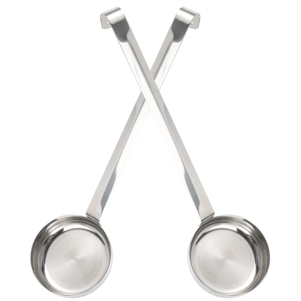 2 Pcs Pizza Sauce Spoon Kitchen Spread Baking Long Handle Ladle Measuring Spoons Stainless Steel for
2 Pcs Pizza Sauce Spoon Kitchen Spread Baking Long Handle Ladle Measuring Spoons Stainless Steel for