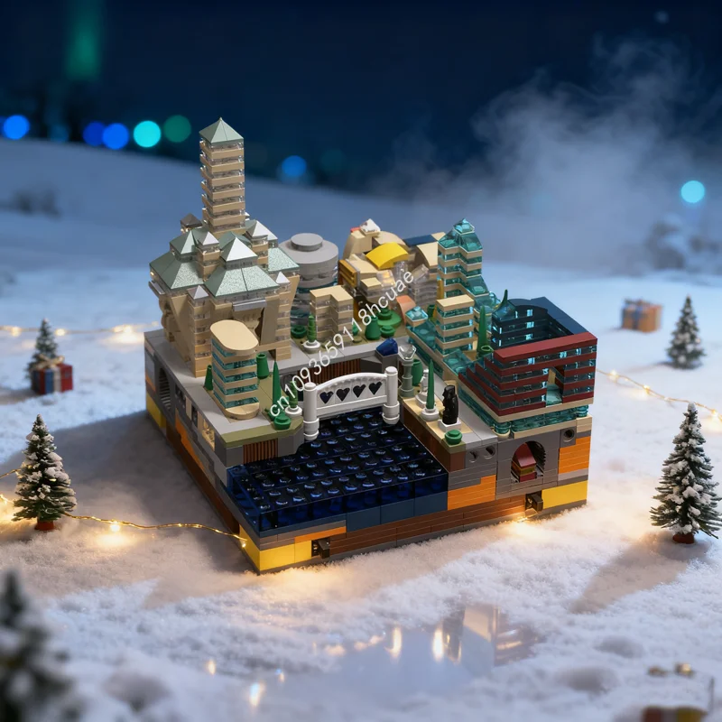 1104pcs MOC Micro City Connectable Waterfront Model Building Blocks Toy Architecture Assemble DIY Christmas Gift Idea Brick Kids
1104pcs MOC Micro City Connectable Waterfront Model Building Blocks Toy Architecture Assemble DIY Christmas Gift Idea Brick Kids