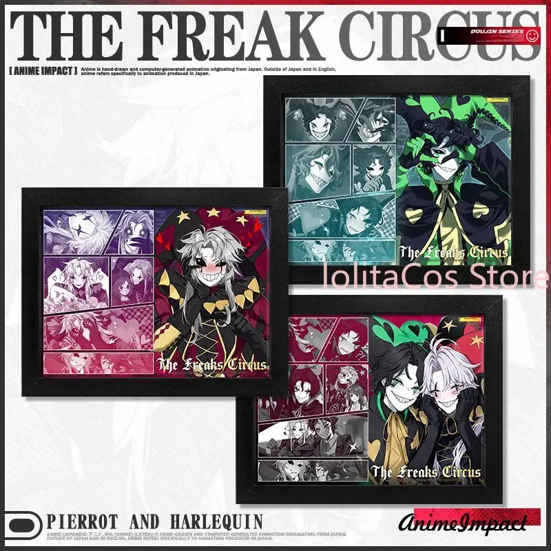 The Freak Circus Harlequin Pierrot Photo Frame Ornament Anime Desktop Decor Cartoon Fan Collection Birthday Gift
The Freak Circus Harlequin Pierrot Photo Frame Ornament Anime Desktop Decor Cartoon Fan Collection Birthday Gift