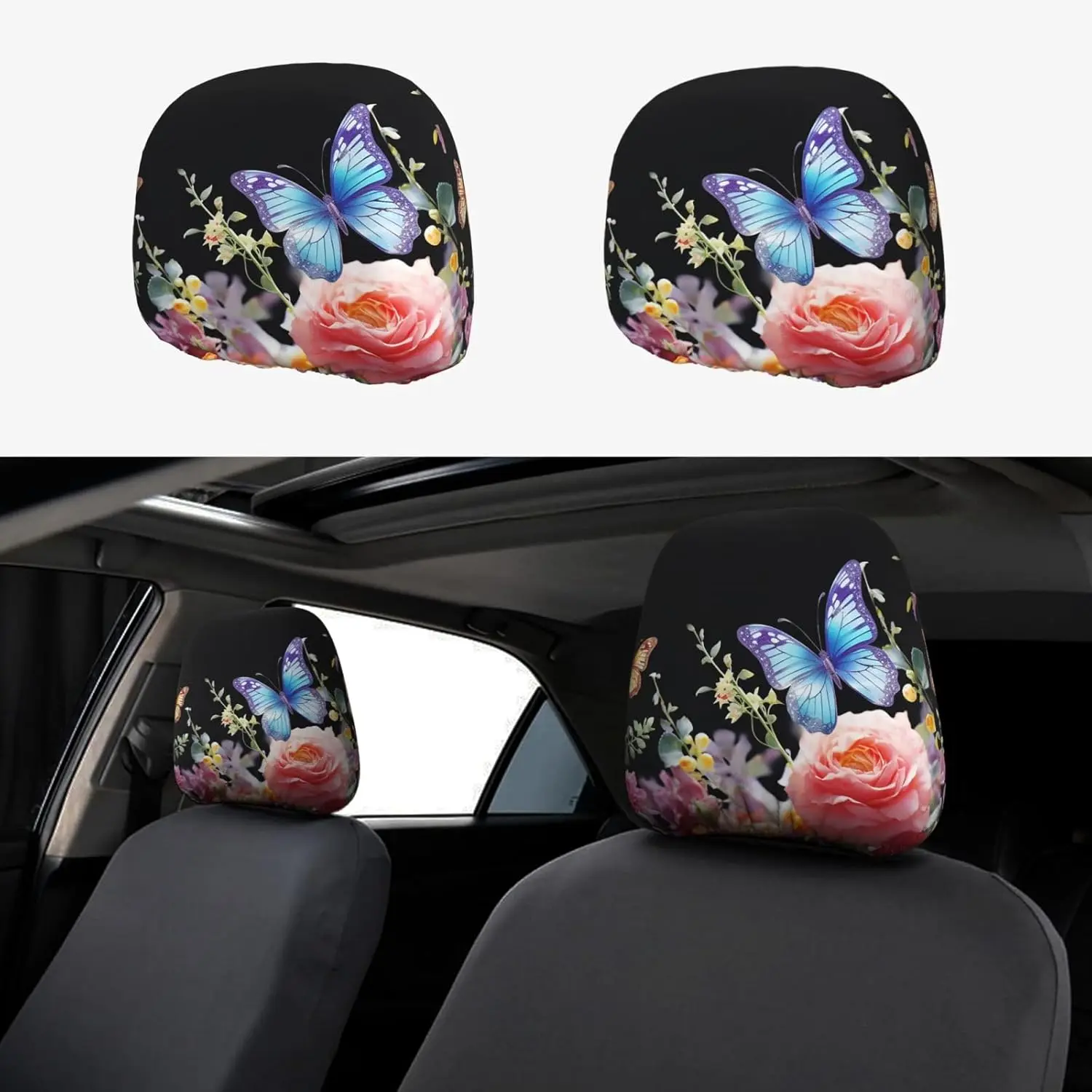 Car Headrest Covers Personalized Car Seat Headrest Cover Universal Auto Head Rest Covers Flowers and Butterflies Headrest
Car Headrest Covers Personalized Car Seat Headrest Cover Universal Auto Head Rest Covers Flowers and Butterflies Headrest