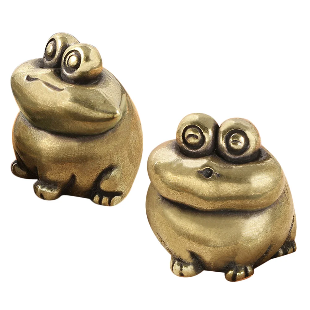 2pcs Brass Frog Vintage Small Animal Decoration Finish Handcrafted Metal Ornament For Desk Home Office Decorative
2pcs Brass Frog Vintage Small Animal Decoration Finish Handcrafted Metal Ornament For Desk Home Office Decorative