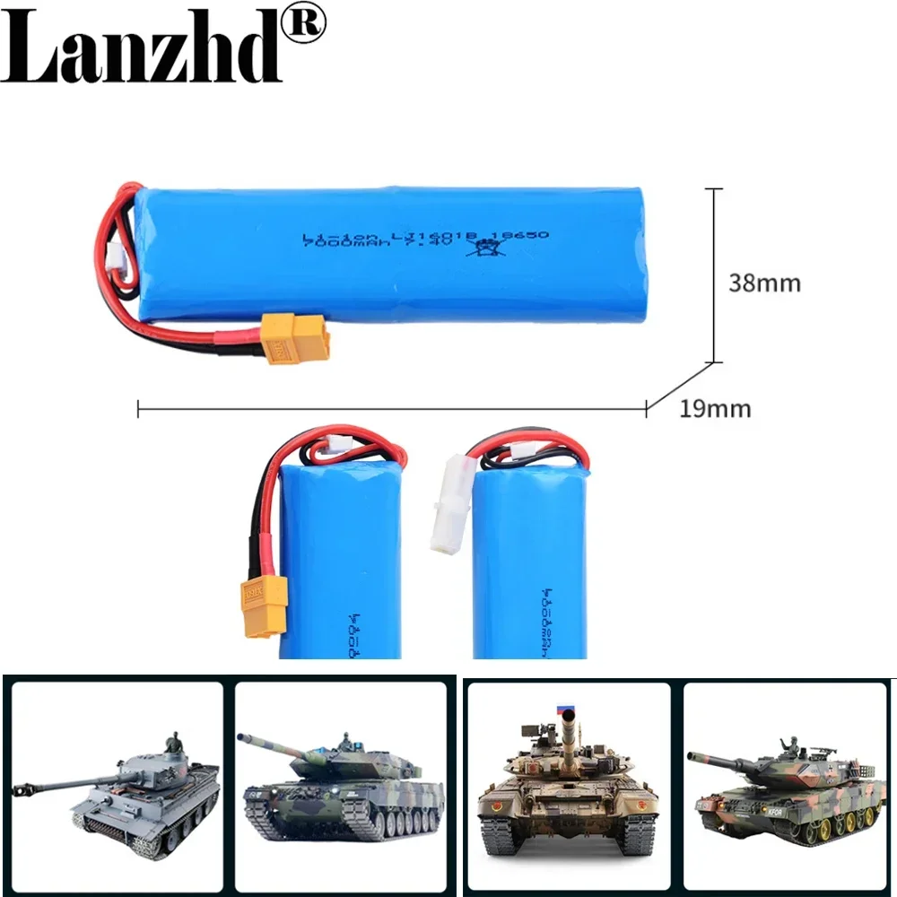7.4V 7000mAh rechargeable 2S lithium battery For Henglong 3818 3889 3809 Remote control tank battery
7.4V 7000mAh rechargeable 2S lithium battery For Henglong 3818 3889 3809 Remote control tank battery