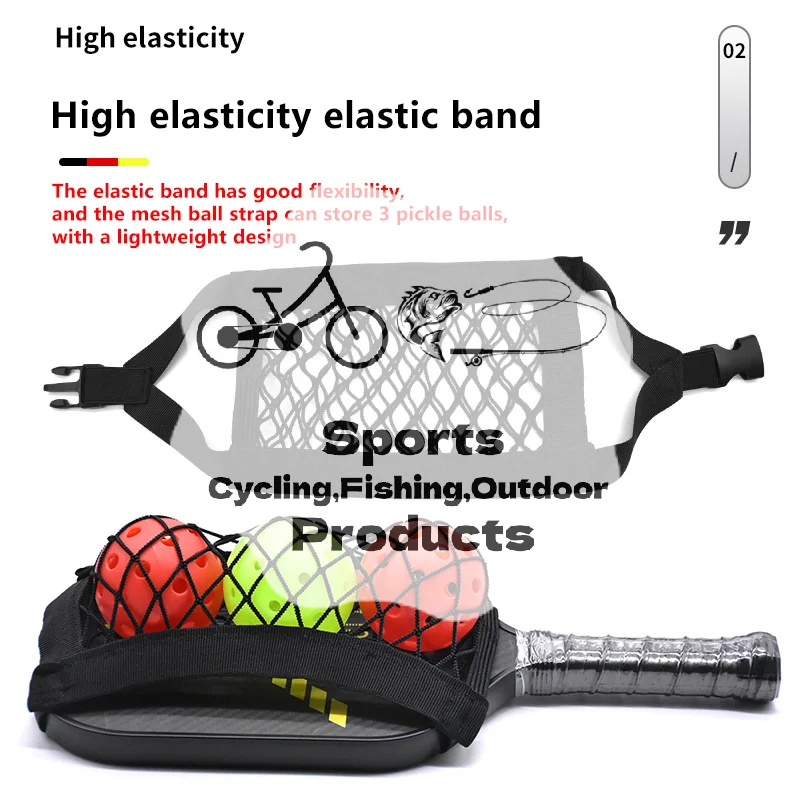 Портативная сумка для переноски мячей для пиклбола, регулируемая, вмещает 3 мяча, сетчатый карман для ракеток, прочная, легкая сумка для хранения мячей для пиклбола
Портативная сумка для переноски мячей для пиклбола, регулируемая, вмещает 3 мяча, сетчатый карман для ракеток, прочная, легкая сумка для хранения мячей для пиклбола