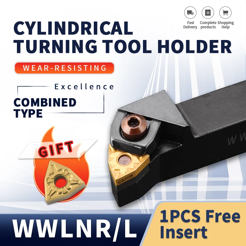 WWLNR/L Clamp External Turning Tool Holder WWLNR/L1616H08 WWLNR/L2020K08 WWLNR/L2525M08 WWLNR3232P/L08 With 1pc Insert Gift
WWLNR/L Clamp External Turning Tool Holder WWLNR/L1616H08 WWLNR/L2020K08 WWLNR/L2525M08 WWLNR3232P/L08 With 1pc Insert Gift
