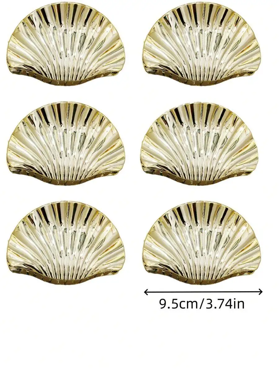 6pcs Acrylic Shell Hair Claws For Women, Elegant Summer Beach Hair Accessories
6pcs Acrylic Shell Hair Claws For Women, Elegant Summer Beach Hair Accessories