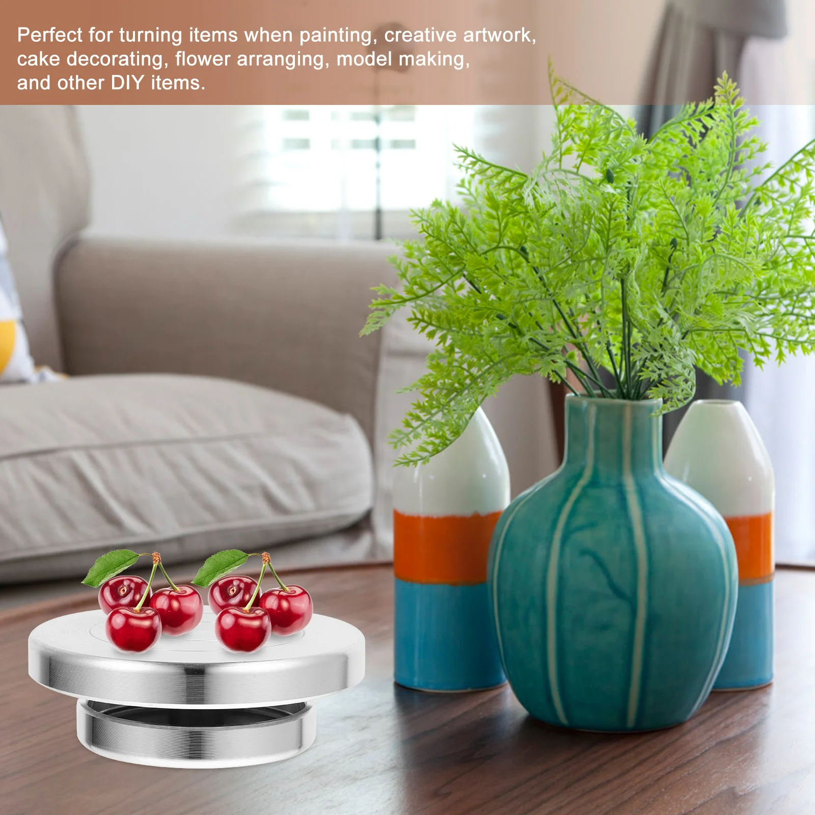 Aluminum Alloy Turntable 360 Degree Rotating Platform For Cake Decorating Clay Sculpture Pottery Craft Diy Baking
Aluminum Alloy Turntable 360 Degree Rotating Platform For Cake Decorating Clay Sculpture Pottery Craft Diy Baking