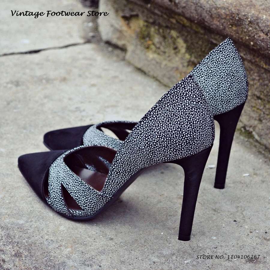 Hollow Pointed Toe Slip On Pumps Patchwork Sexy Thin High Heels Prom Shoes Women's Spring Autumn Shallow Trending Stilettos
Hollow Pointed Toe Slip On Pumps Patchwork Sexy Thin High Heels Prom Shoes Women's Spring Autumn Shallow Trending Stilettos