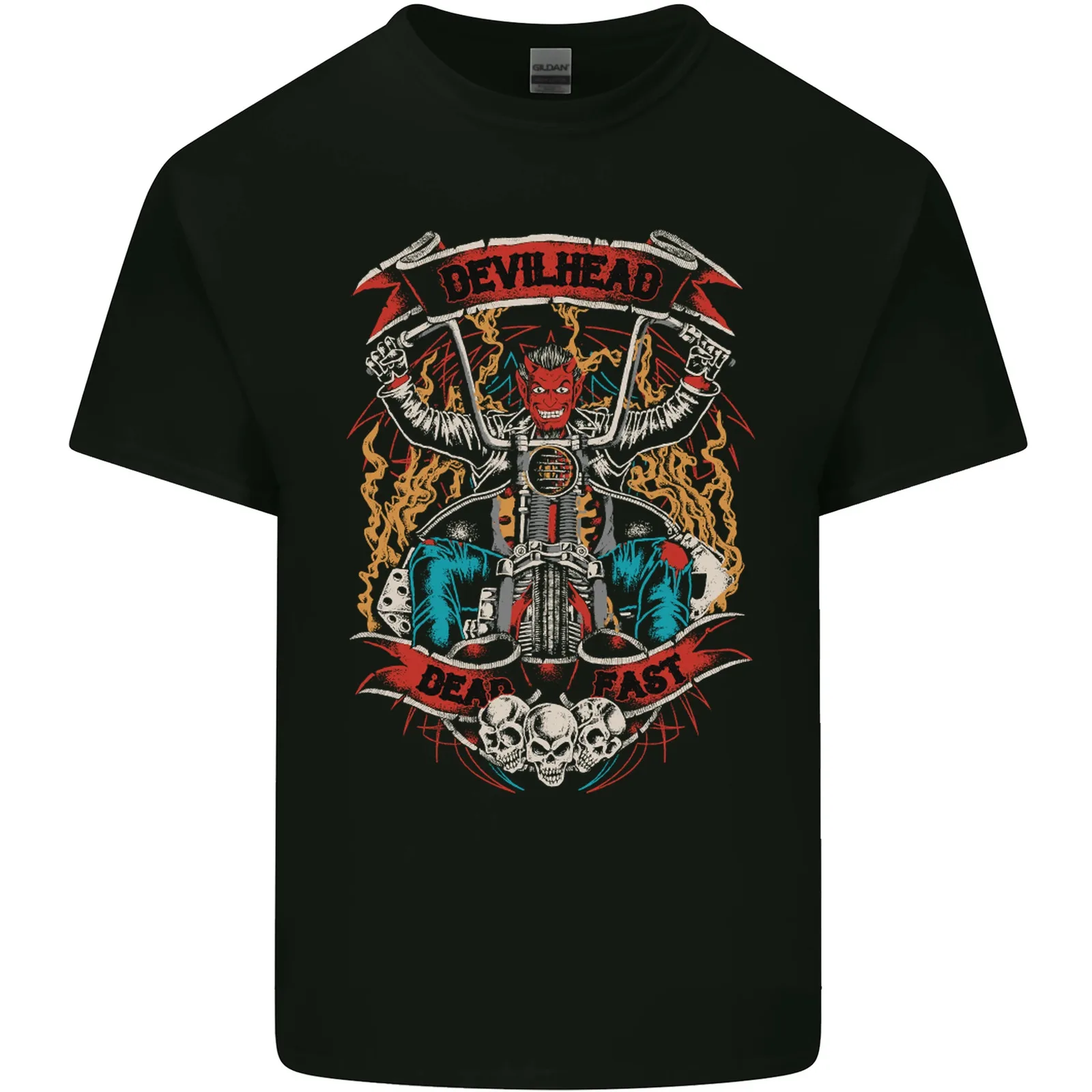 Devil Head Motorcycle Motorbike Biker T-Shirt 100% Cotton O-Neck Short Sleeve Summer Casual Mens T-shirt Streetwear
Devil Head Motorcycle Motorbike Biker T-Shirt 100% Cotton O-Neck Short Sleeve Summer Casual Mens T-shirt Streetwear