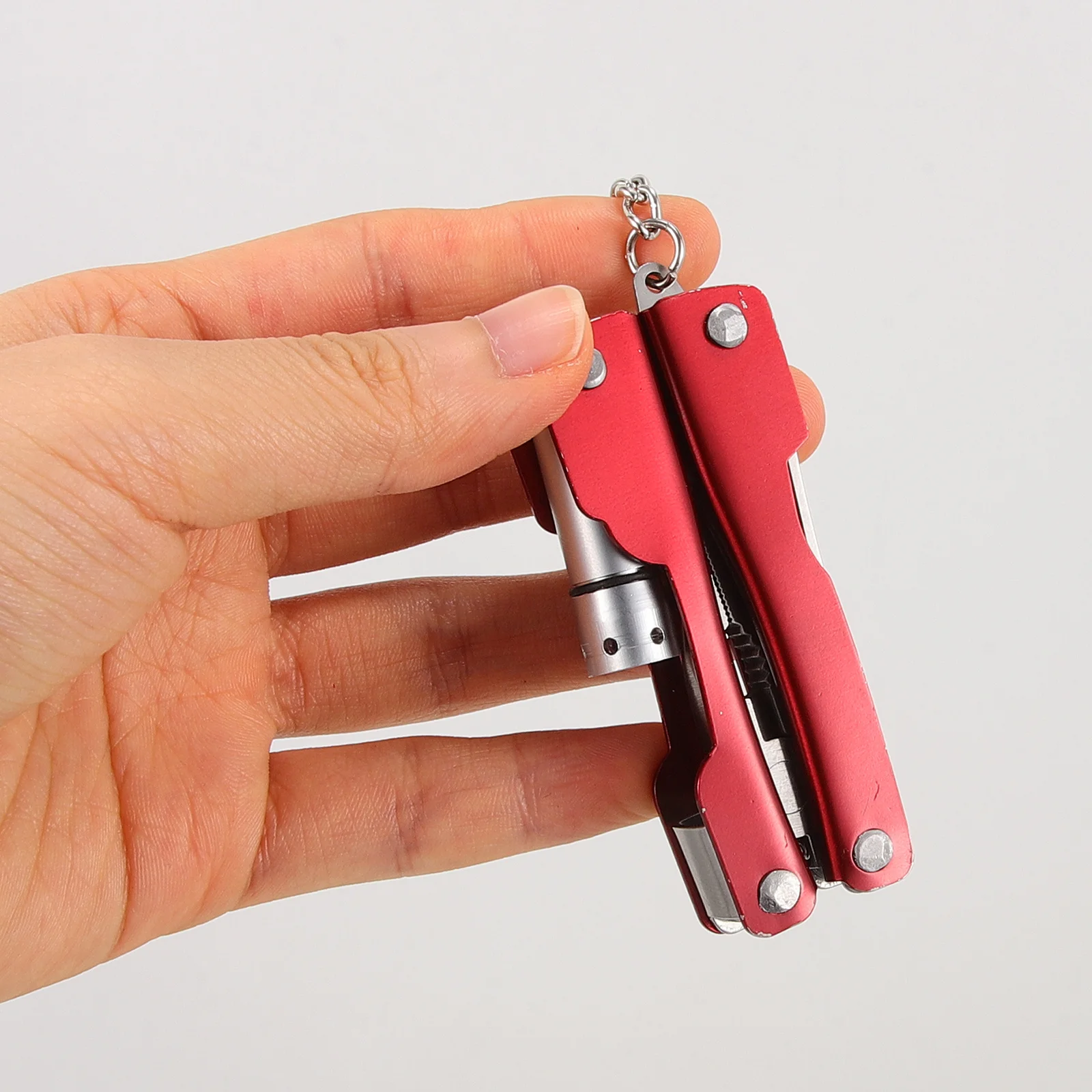 Multifunctional Stainless Steel Pliers Mini Pocket Plier Keychain Foldable Cutter Flashlight Durable Outdoor Emergency Travel
Multifunctional Stainless Steel Pliers Mini Pocket Plier Keychain Foldable Cutter Flashlight Durable Outdoor Emergency Travel