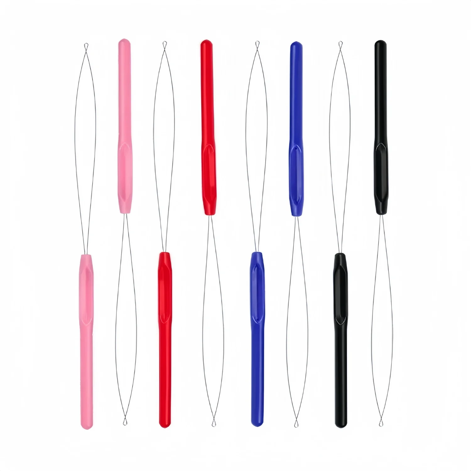 Hair Extensions Tools 5 Pcs Plastic Handle Threader Pulling Hook Tools for Silicone Micro Link Beads Hair Extension Loop Needle
Hair Extensions Tools 5 Pcs Plastic Handle Threader Pulling Hook Tools for Silicone Micro Link Beads Hair Extension Loop Needle