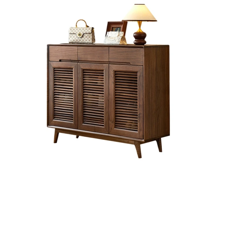 Black walnut shoe cabinet Solid wood indoor entry shoe cabinet Large capacity entrance cabinet integrated
Black walnut shoe cabinet Solid wood indoor entry shoe cabinet Large capacity entrance cabinet integrated