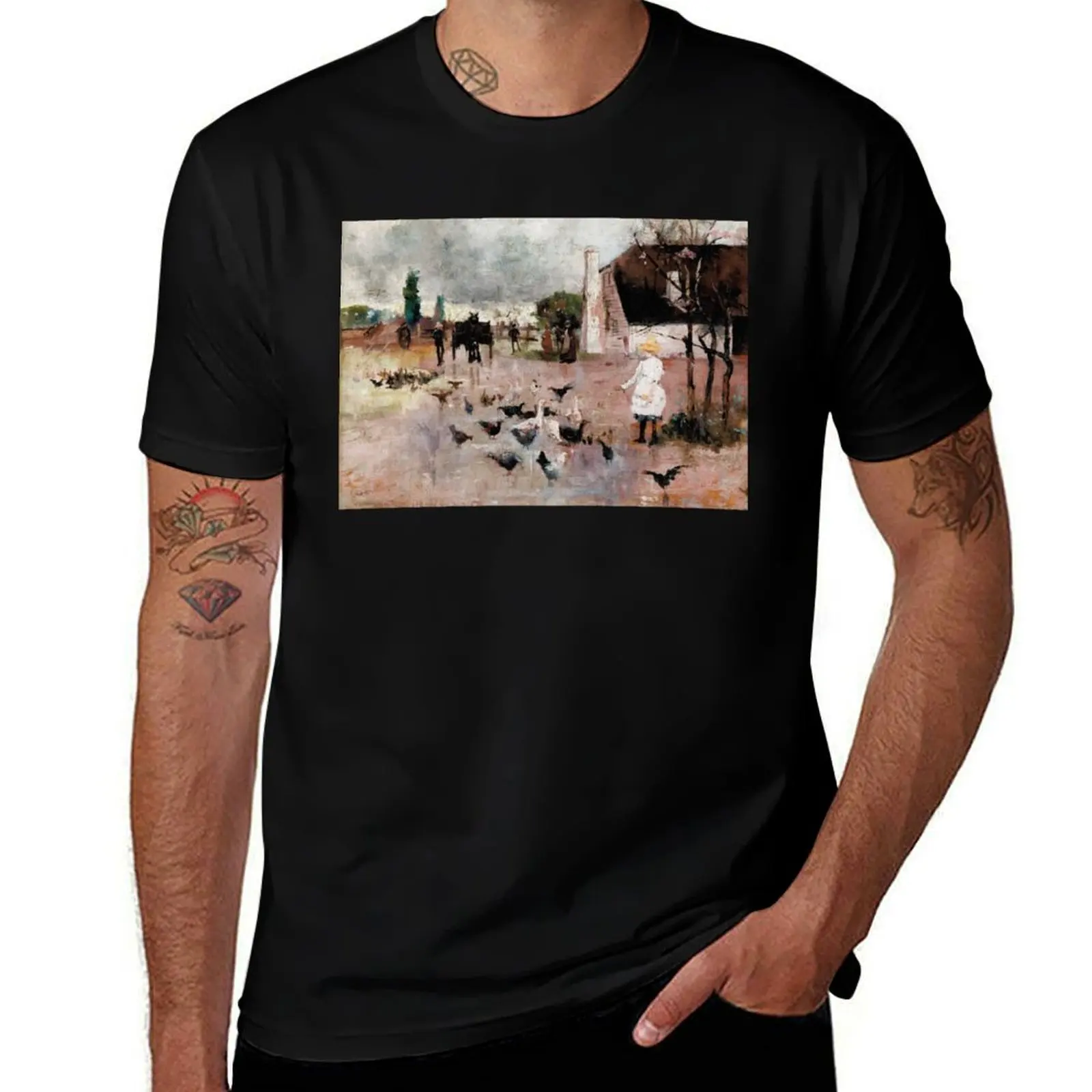 Girl feeding birds vintage expressionistic painting T-Shirt anime t shirts Louboutins customs design your own Men's t-shirts
Girl feeding birds vintage expressionistic painting T-Shirt anime t shirts Louboutins customs design your own Men's t-shirts
